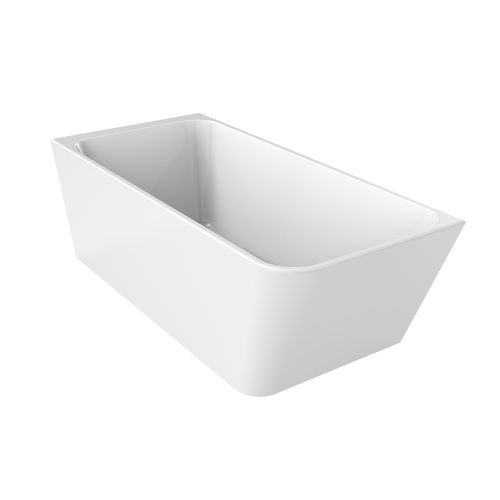 Tilt LH Corner Bath 1700mm Gloss White Acrylic