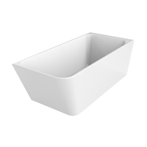 Tilt RH Corner Bath 1700mm Gloss White Acrylic