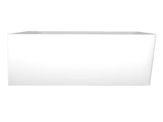 'The Smith' LH Corner Bath 1700mm Gloss White Acrylic