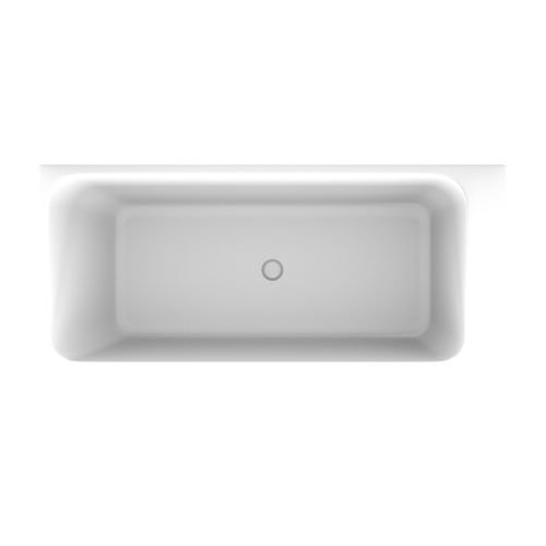 'The Smith' RH Corner Bath 1700mm Gloss White Acrylic