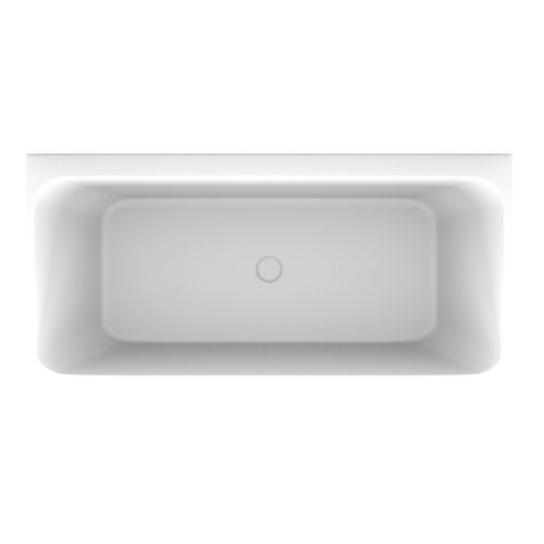 'The Smith' Bath 1700mm Back To Wall Gloss White Acrylic