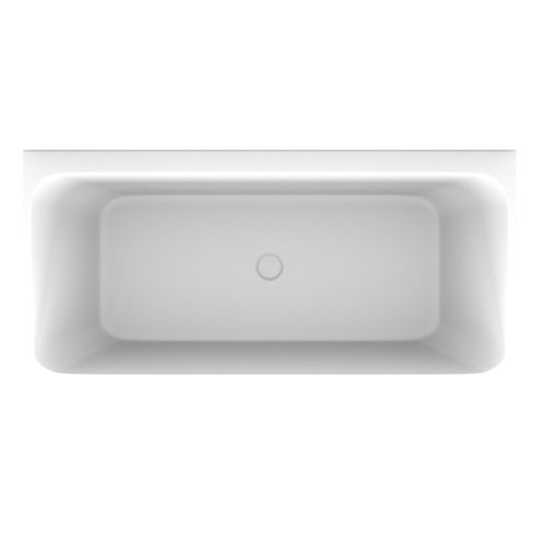 'The Smith' Bath 1500mm Back To Wall Gloss White Acrylic