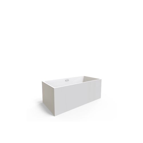 Unika Square W/ Overflow Gloss Bath Tub