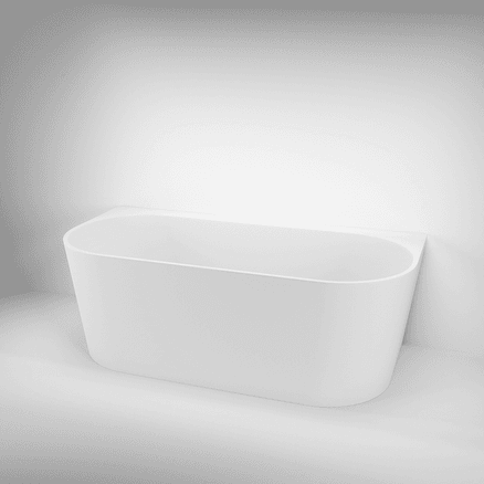 Azul Acrylic Back-to-Wall Freestanding Bath