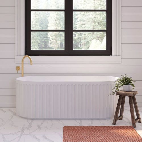 Eleanor Fluted Freestanding Acrylic Bath