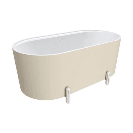 Aluca Freestanding with Legs, 1500mm Matte Khaki