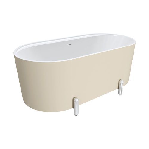 Aluca Freestanding with Legs, 1500mm Matte Khaki