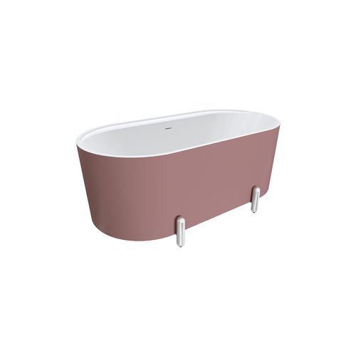 Aluca Freestanding with Legs, 1500mm Matte Rouge