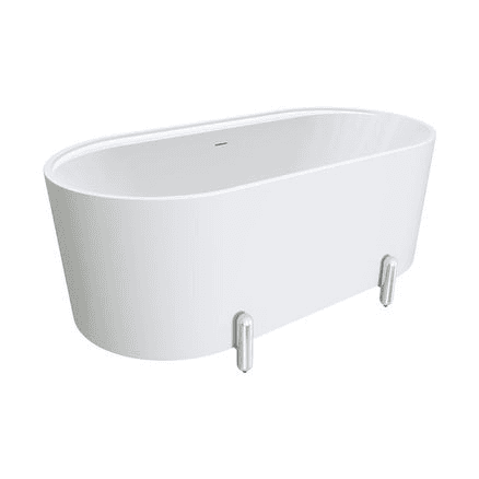 Aluca Freestanding with Legs, 1500mm Matte White