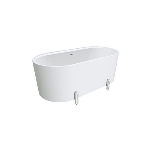 Aluca Freestanding with Legs, 1500mm Matte White