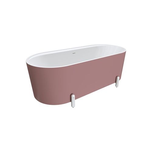 Aluca Freestanding with Legs, 1700mm Matte Rouge
