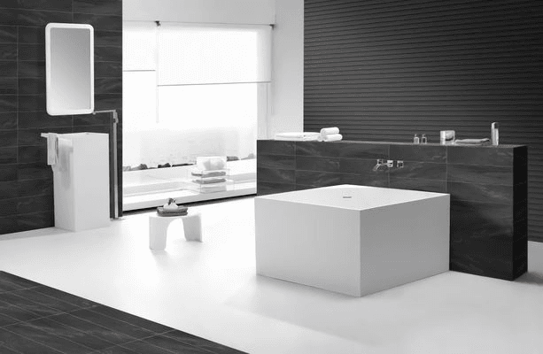 B067 Compact Back-to-wall/Corner Hugi Bath 1050mm