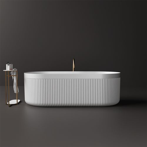 Venus Fluted Stone Bath 1700mm - ST86