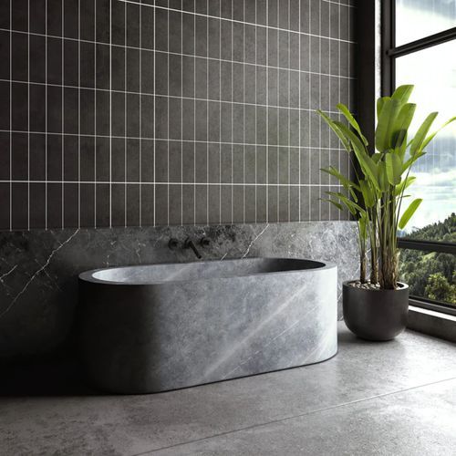 Zen Oblong Solid Marble Bathtub