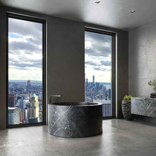 Zen Round Solid Marble Bath