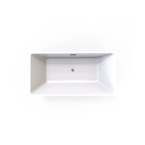 Unika Square W/ Overflow Gloss Bath Tub