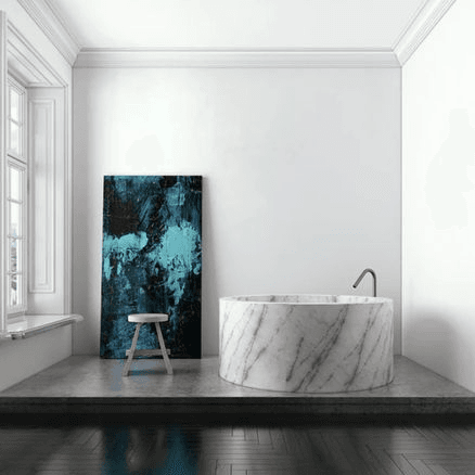 Zen Round Solid Marble Bath