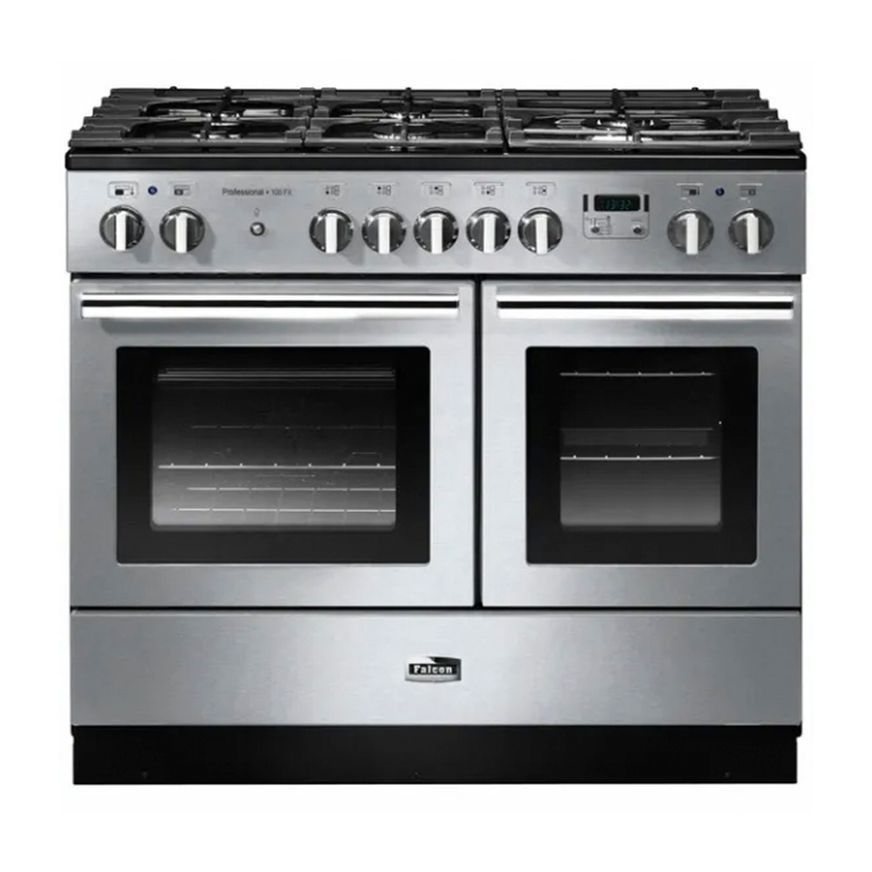 Falcon Professional FX 100cm Dual Fuel Range Cooker - Stainless Steel and Chrome