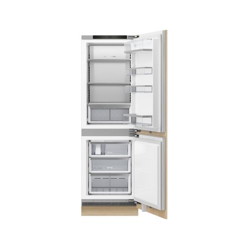 F&P Integrated Refrigerator Freezer, 60cm, Ice & Water