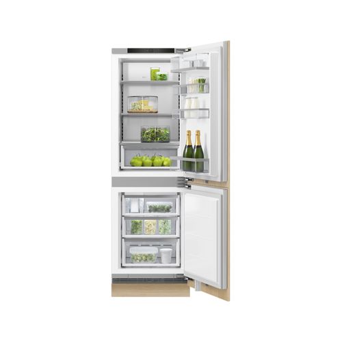 F&P Integrated Refrigerator Freezer, 60cm, Ice & Water