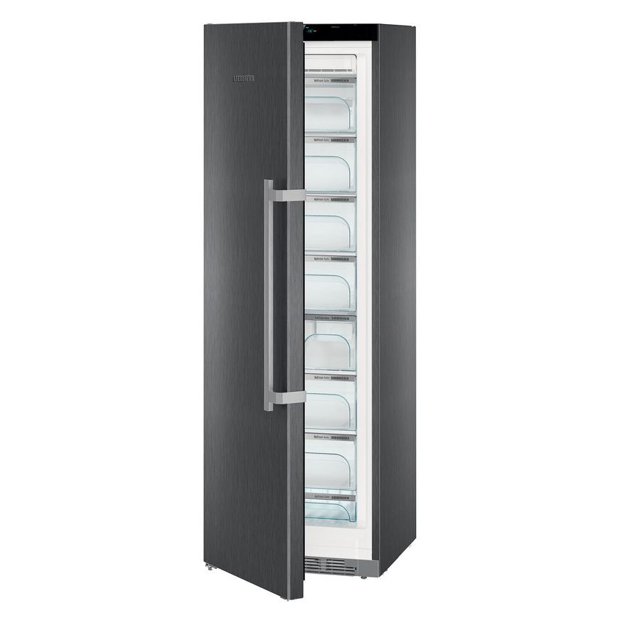 SGNPbs 4365 Premium NoFrost | BlackSteel Freestanding Freezer