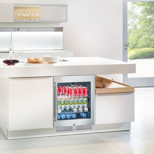 Liebherr Glass Door Built Under Beverage Fridge  UKes 1752