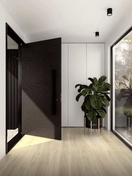 Meta 4 Patterned Aluminium FL Door