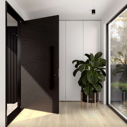 Meta 4 Patterned Aluminium FL Door