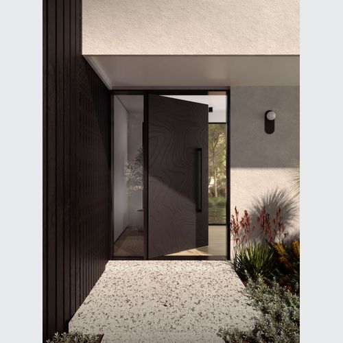 Meta 4 Patterned Aluminium FL Door