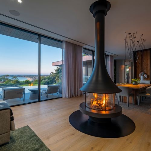 JC Bordelet Eva 992 - Suspended Wood Fireplace