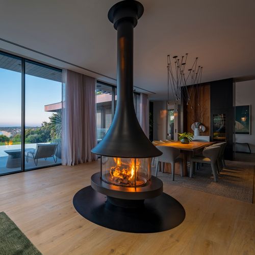 JC Bordelet Eva 992 - Suspended Wood Fireplace