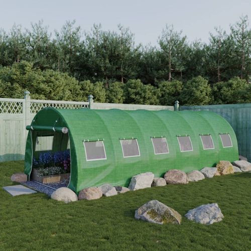 Strong Tunnel Greenhouse Galvanised Frame | 10m