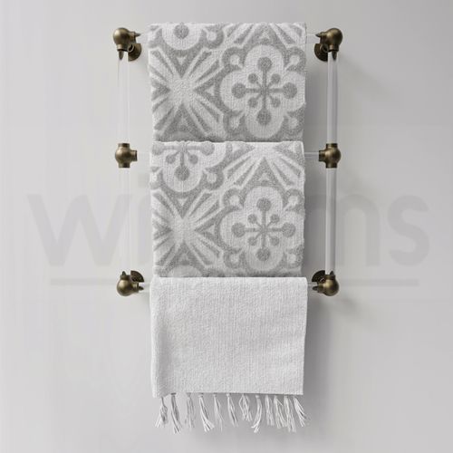Three-Bar Lucite Towel Rack