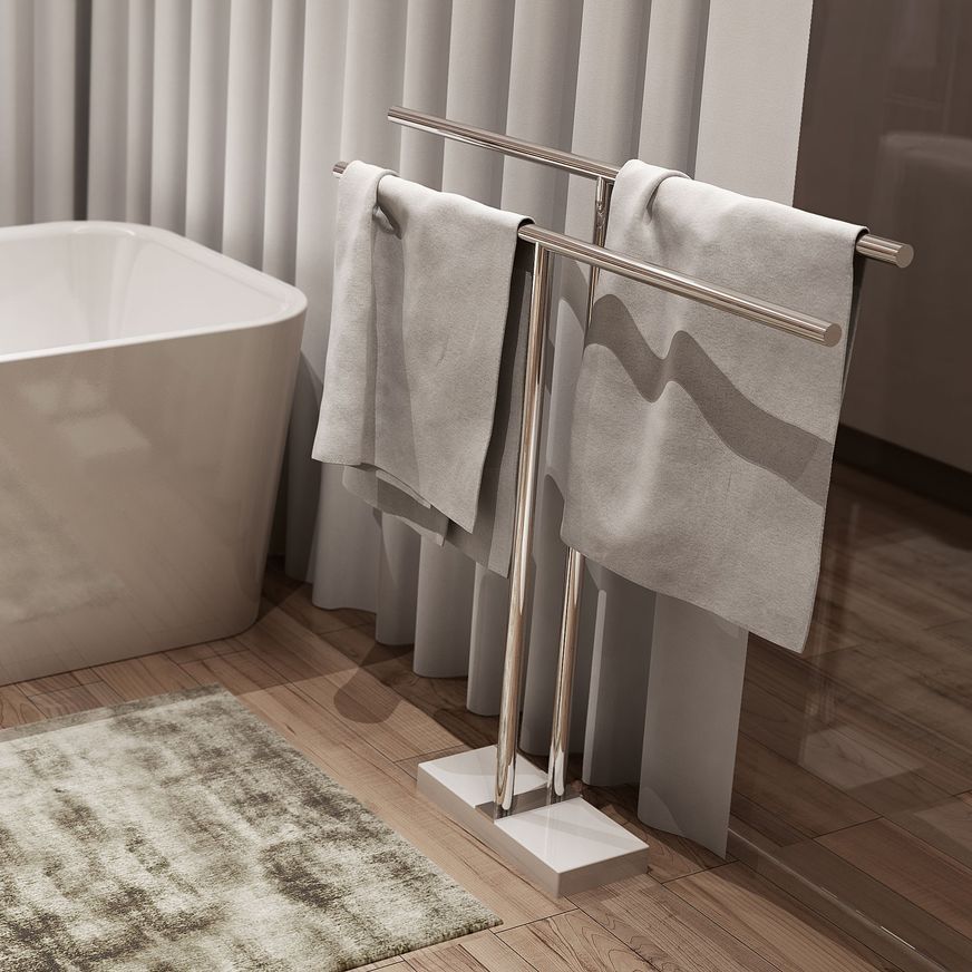 Double Towel Stand 900mm - 9100 Series Number 9185
