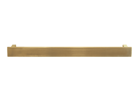 Towel Rail Bar Square 12V 650mm Brushed Gold