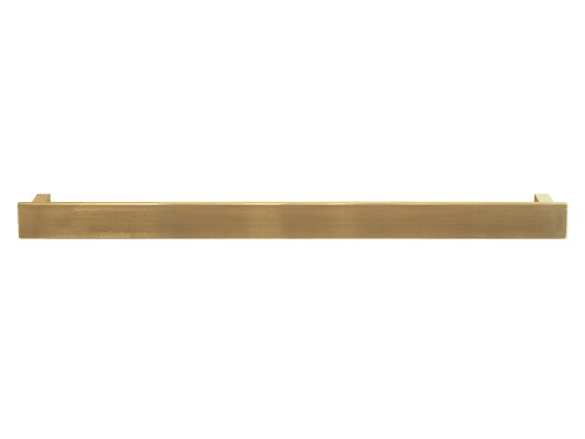 Towel Rail Bar Square 12V 850mm Brushed Gold