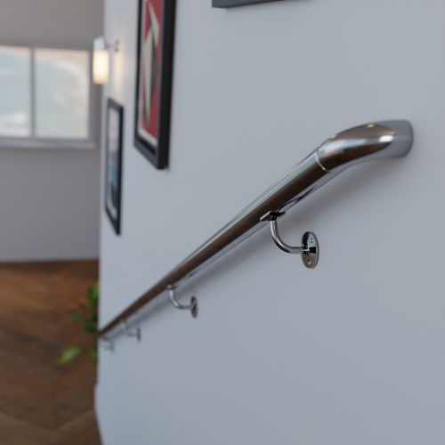 Metal Handrail Kit with Wall Return