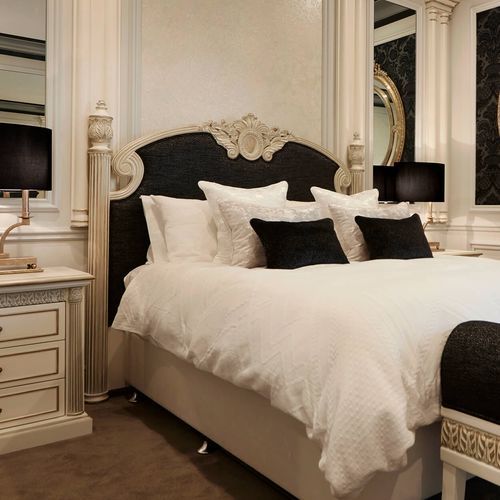 Georgian Hand-Carved Bed Head