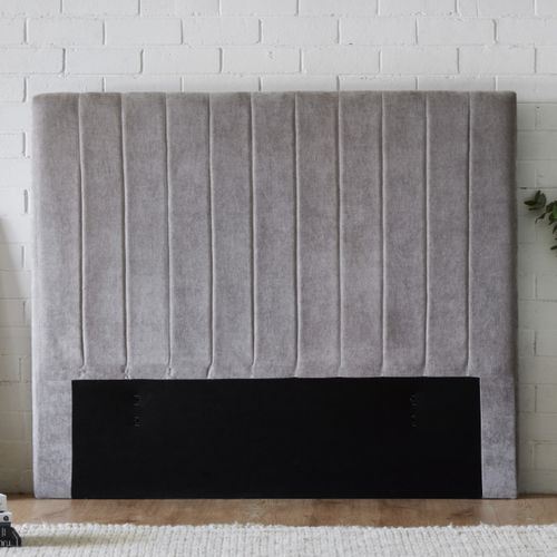 Cannes Double Upholstered Headboard | Grey