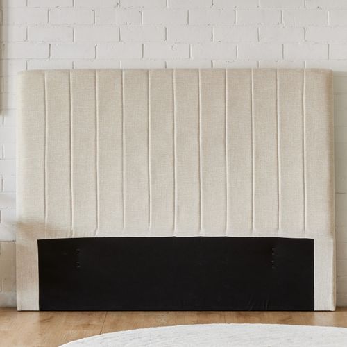 Cannes Queen Upholstered Headboard | Beige