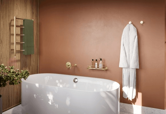 NATURAL 5 Bar 500mm Straight Heated Towel Rail with PTSelect Switch