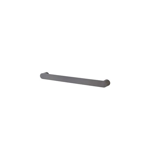 Round Horizontal Heated Towel Rail Gun Metal Grey