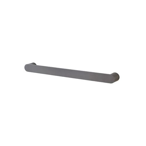 Round Horizontal Heated Towel Rail Gun Metal Grey