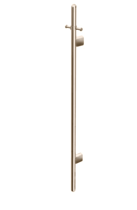 Meir Champagne Heated Vertical Towel Rail