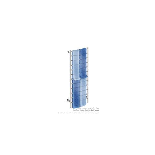 NATURAL 12 Bar 500mm Curved Heated Towel Rail with PTSelect Switch