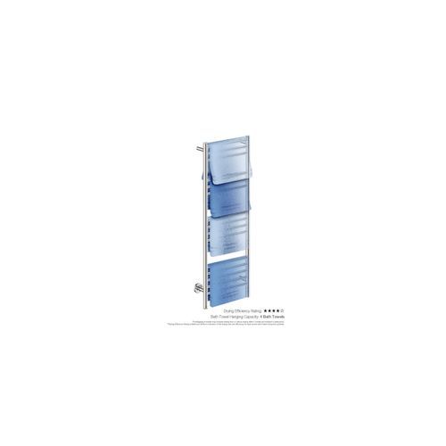 NATURAL 15 Bar 430mm Straight Heated Towel Rail with PTSelect Switch