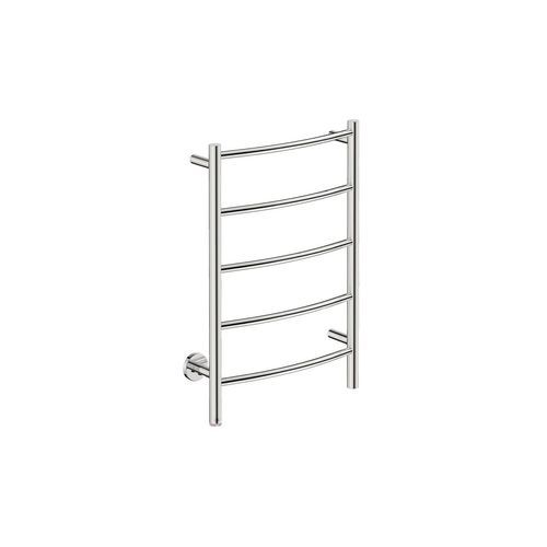 NATURAL 5 Bar 500mm Curved Heated Towel Rail with PTSelect Switch