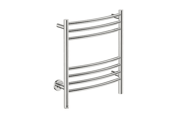 NATURAL 7 Bar 500mm Curved Heated Towel Rail with PTSelect Switch