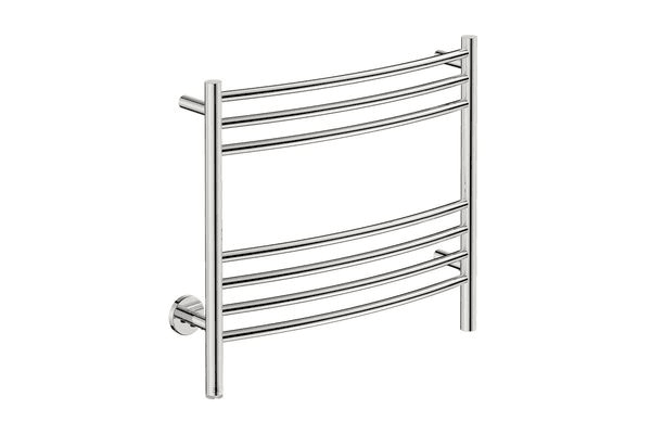 NATURAL 7 Bar 650mm Curved Heated Towel Rail with PTSelect Switch