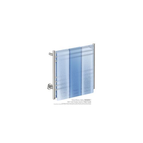 NATURAL 7 Bar 650mm Straight Heated Towel Rail with PTSelect Switch